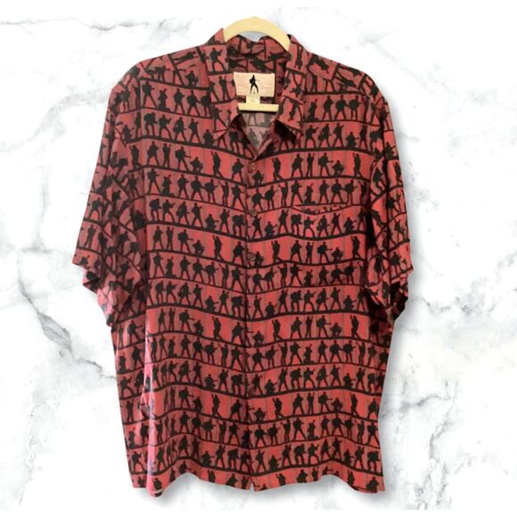 Reyn Spooner Elvis Presley Collection Men's Hawaiian Button-Down Shirt in XL - Picture 1 of 9
